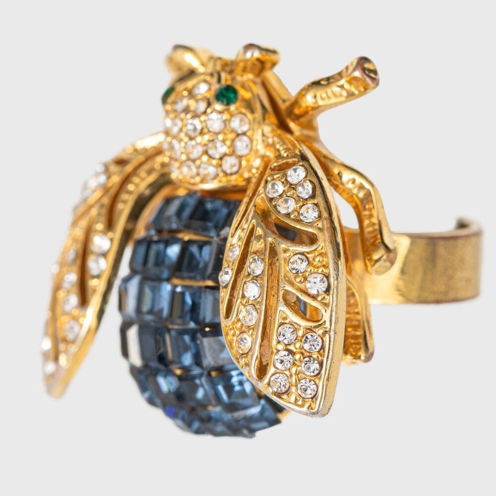Montana Sparkle Bee Cocktail Ring